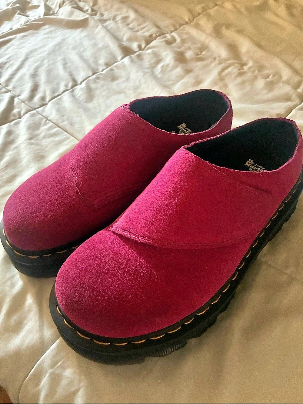 Dr. Martens Jadon Platform Mules Pink US 8